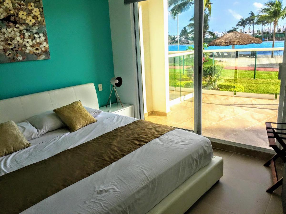 Escape Al Caribe Con Una Vista Impresionante En Pilarita'S Dream Lagoons Cancún Exteriér fotografie